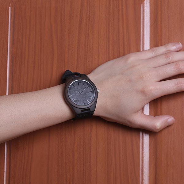 Customized Ebony Watch for Husband