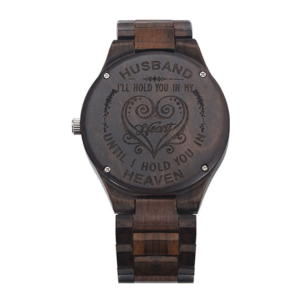 Customized Ebony Watch for Husband