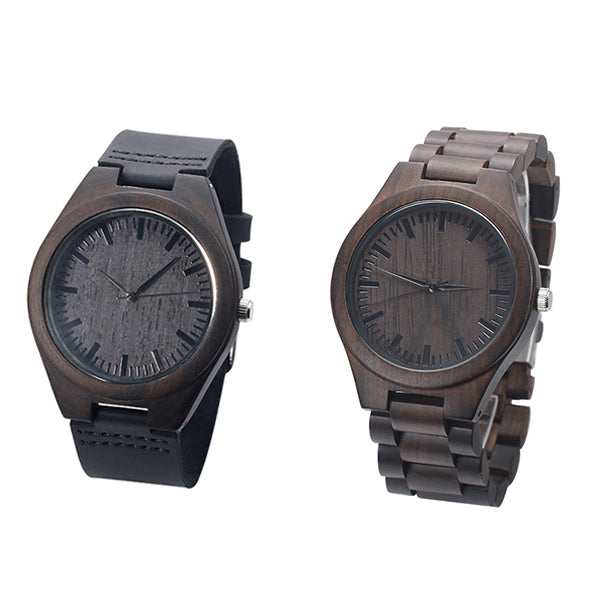 Customized Ebony Watch for Husband