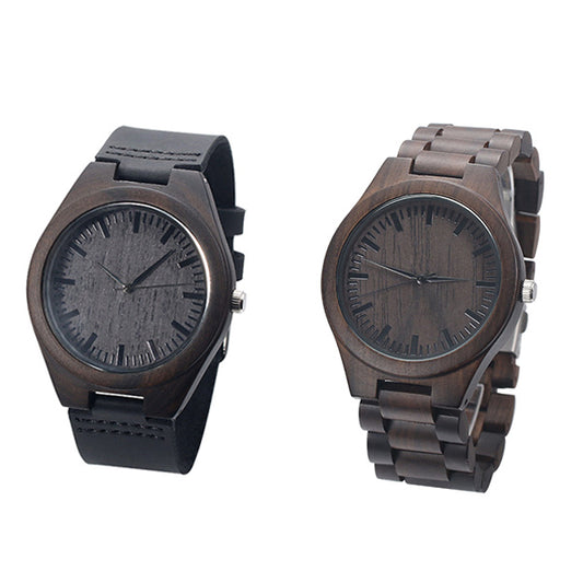Customized Ebony Watch for Husband