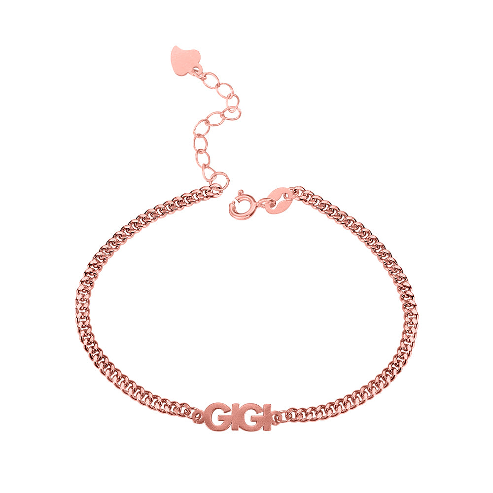 Personalized Bold Curb Chain Name Bracelet/Anklet