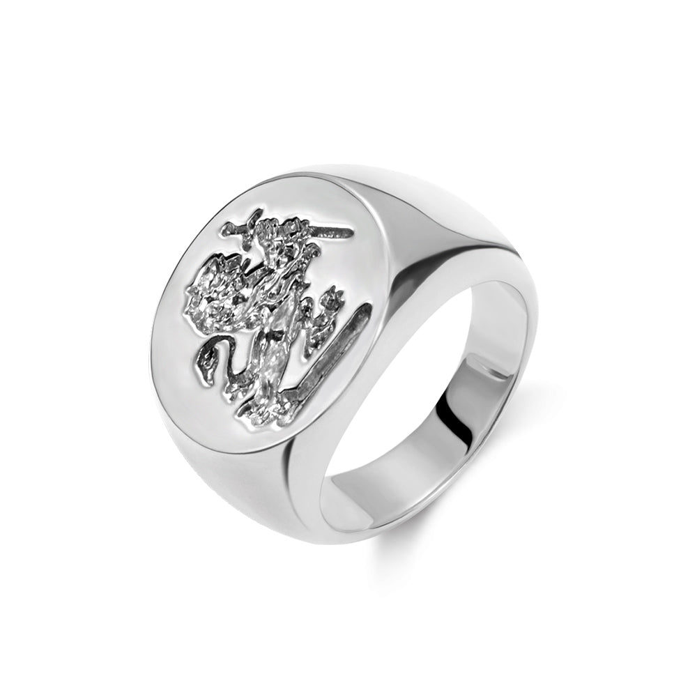 Personalized Wax Seal Family Signet Ring