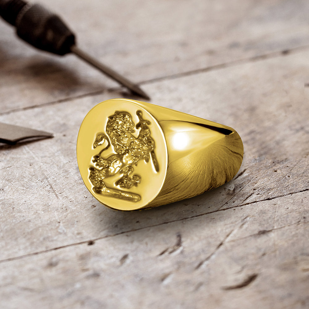 Personalized Wax Seal Family Signet Ring