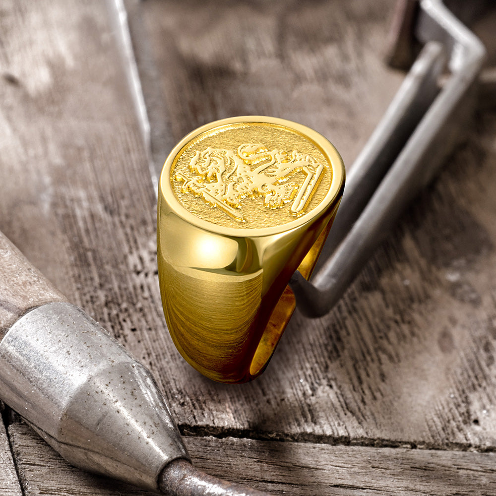 Customized Wax Seal Family Signet Ring
