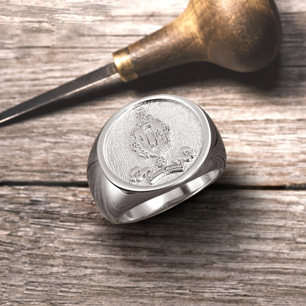 Customized Wax Seal Family Signet Ring