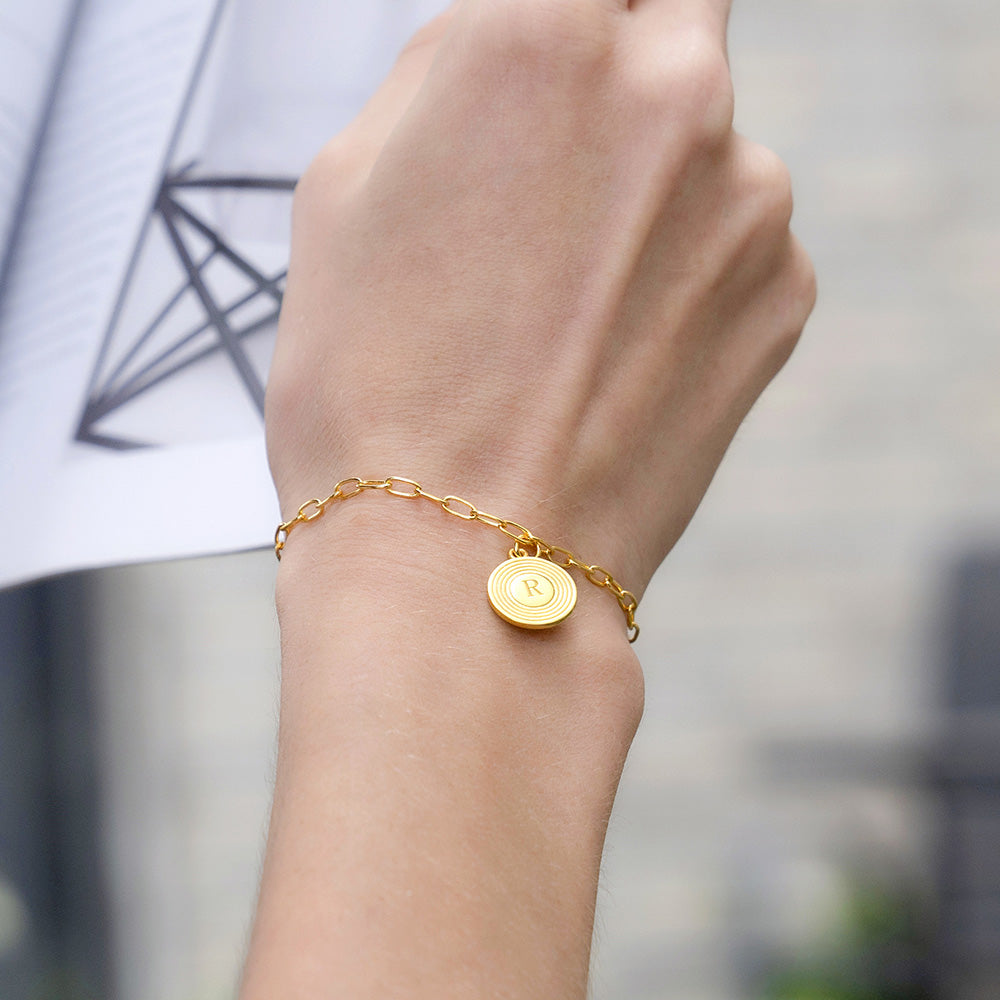 Custom Odeion Initial Bracelet