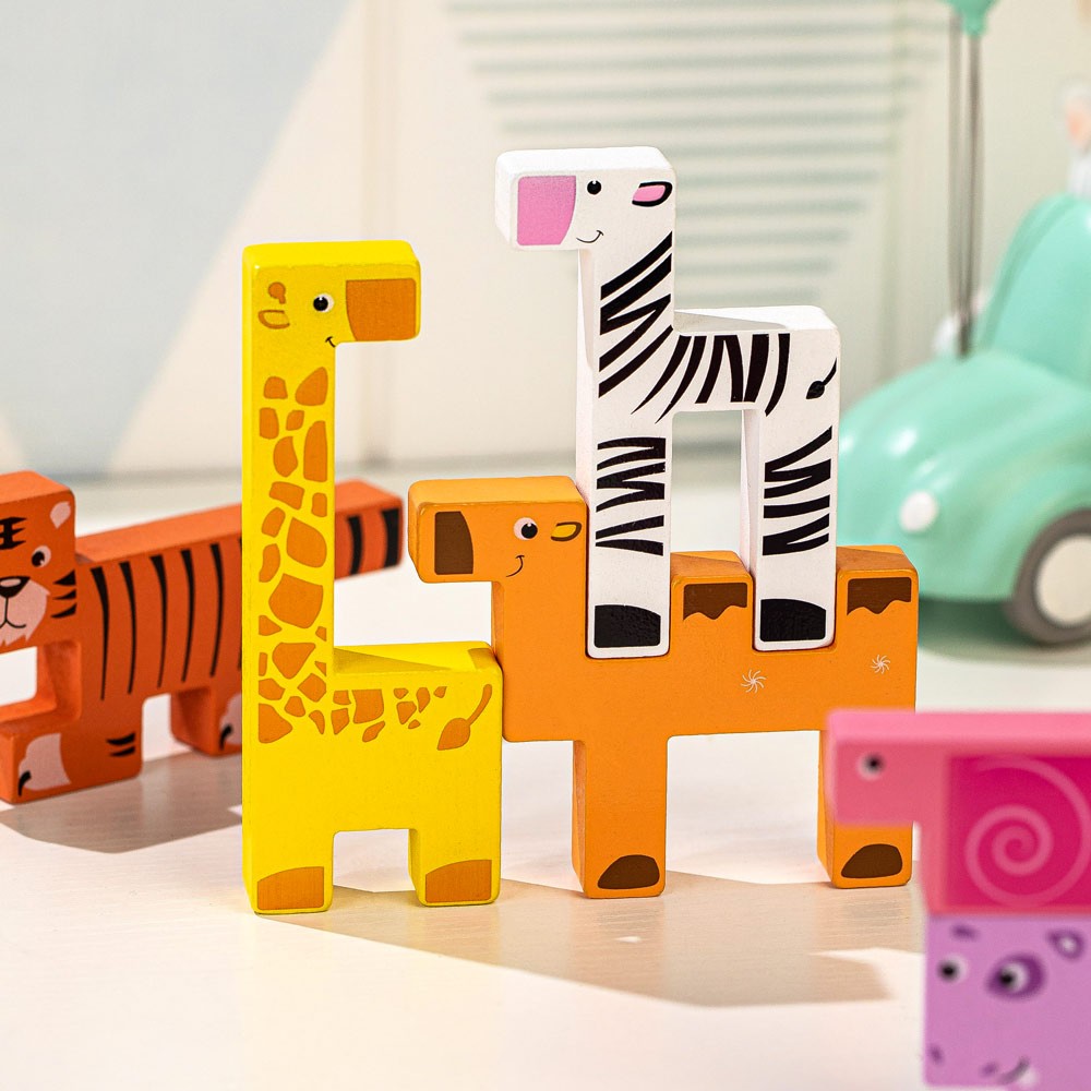 Animal Building Block & Puzzle Educational Toy, Birthday Gift for Kids