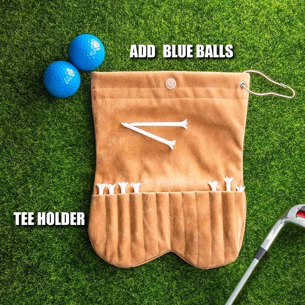 Personalized Name Golf Ball Sacks, Portable Flannelette Golf Ball Bag, Sports Accessory, Funny Golf Gift for Men/Father/Husband, Golf Lovers Gift