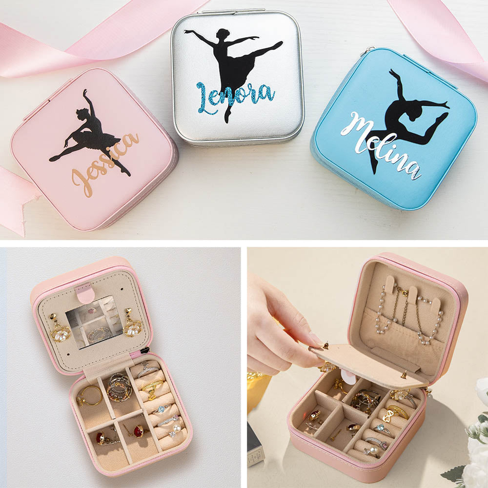 Personalized Dance Jewelry Case Gift for Dancer