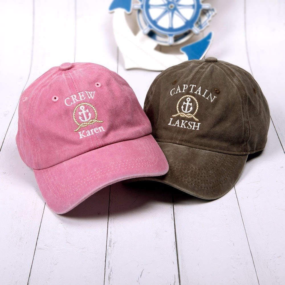 Captain First Mate Hat, Custom Embroider Hat, Personalized Baseball Cap, Gift for Sailors/First Mates/Captains