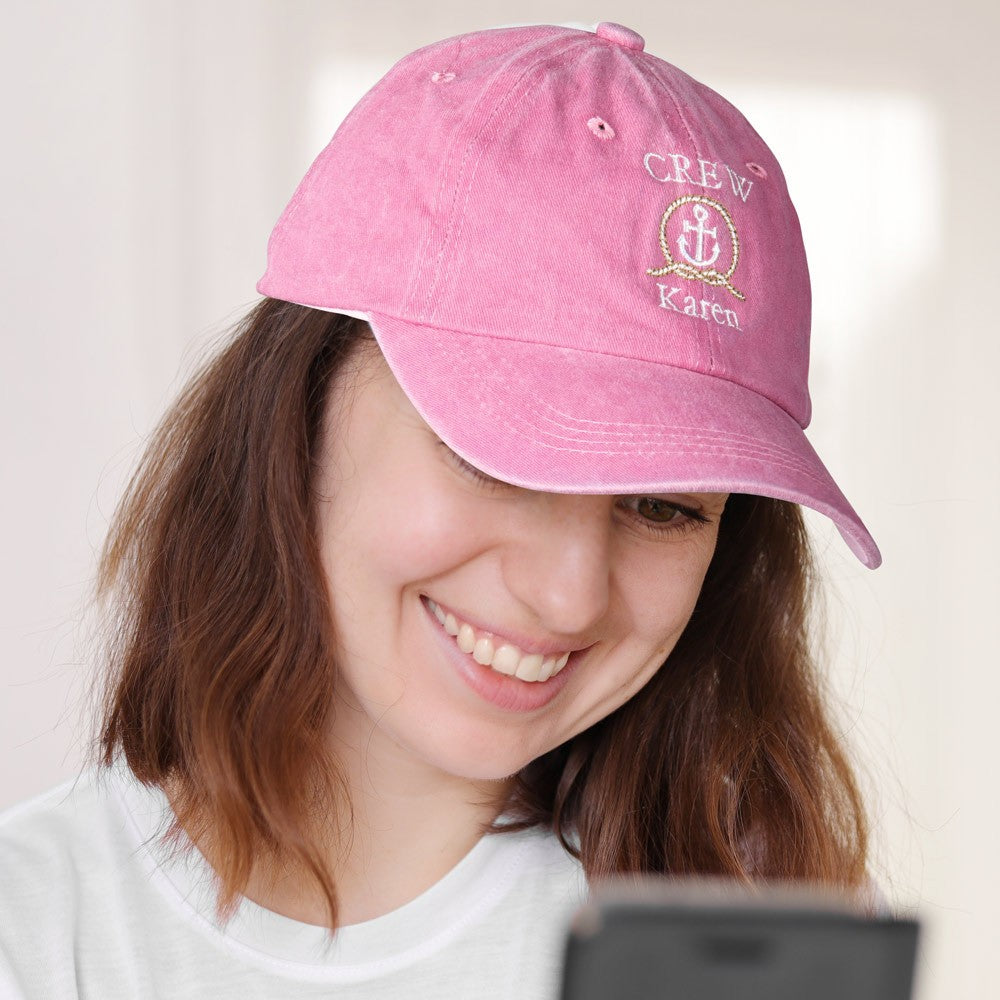 Captain First Mate Hat, Custom Embroider Hat, Personalized Baseball Cap, Gift for Sailors/First Mates/Captains