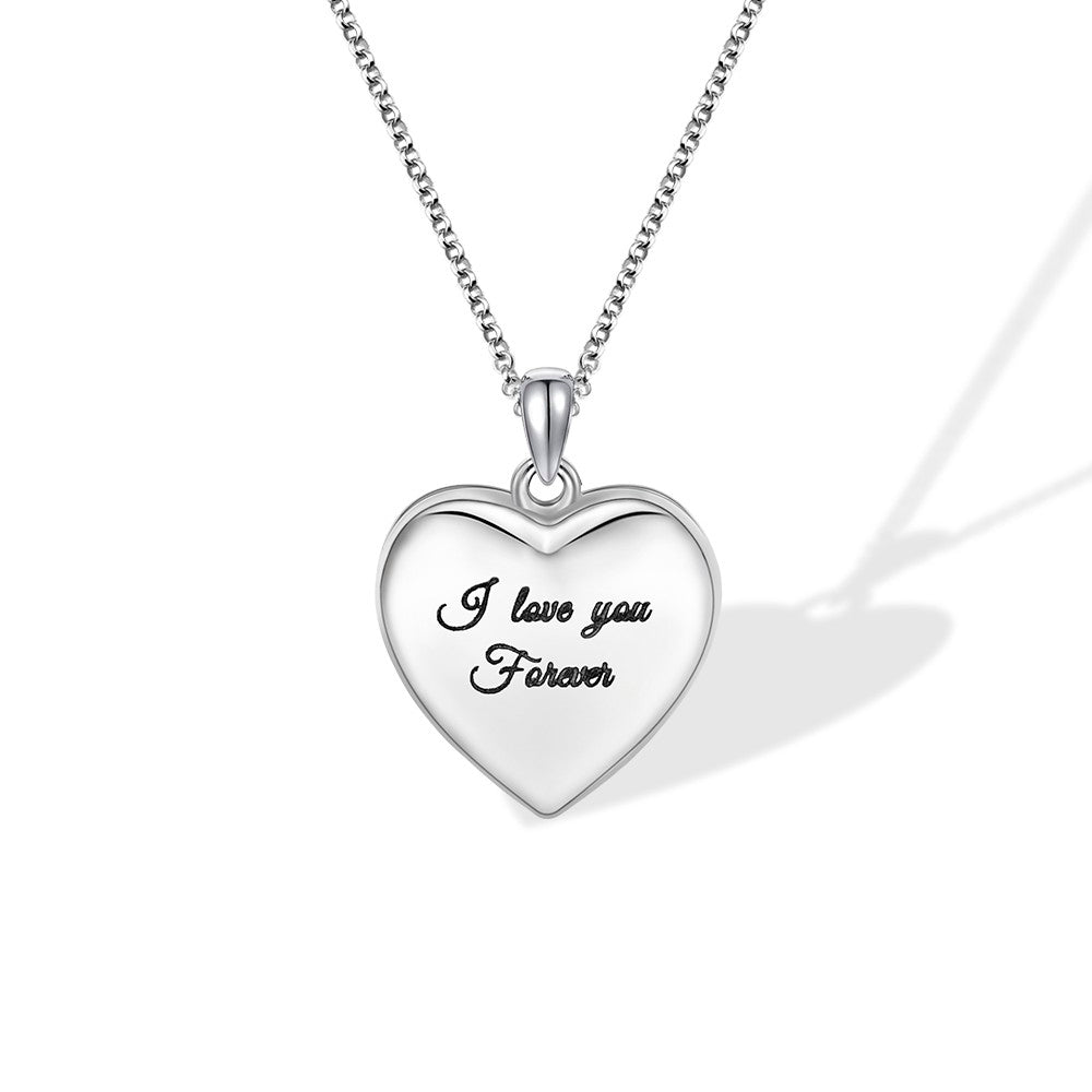 Personalized Tree of Life Locket Necklace, Brass/Sterling Silver 925 Heart Photo Locket Necklace, Engraved Necklace, Gift for Wife/Mother/Grandma