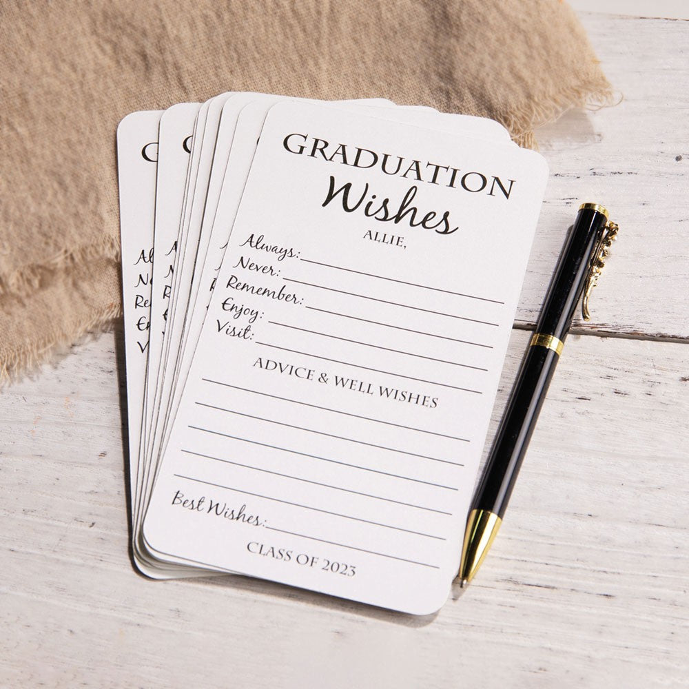 Graduation Wishes Cards, Set of 15pcs, Advice Cards for Graduation Parties, Graduation Party Decorations, Graduation Gifts, Gifts for Graduates