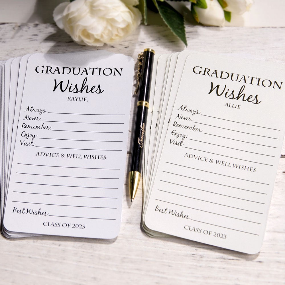 Graduation Wishes Cards, Set of 15pcs, Advice Cards for Graduation Parties, Graduation Party Decorations, Graduation Gifts, Gifts for Graduates