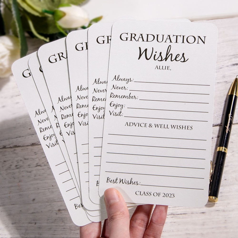 Graduation Wishes Cards, Set of 15pcs, Advice Cards for Graduation Parties, Graduation Party Decorations, Graduation Gifts, Gifts for Graduates