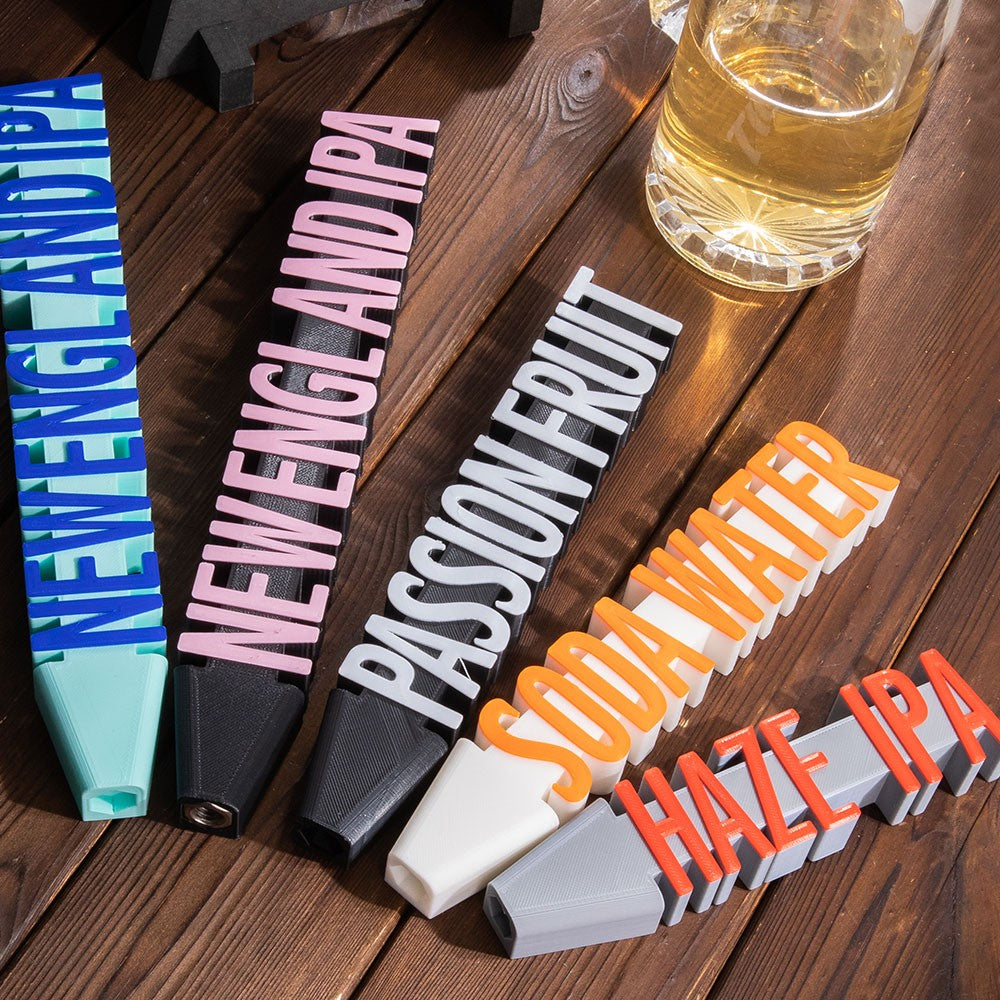 Custom Name 3D Printed Bar Tap Handle, High Contrast, Any Color Combination, Keg Handles for Homebrew, Bars, Restaurant, Wedding and Beer Lover
