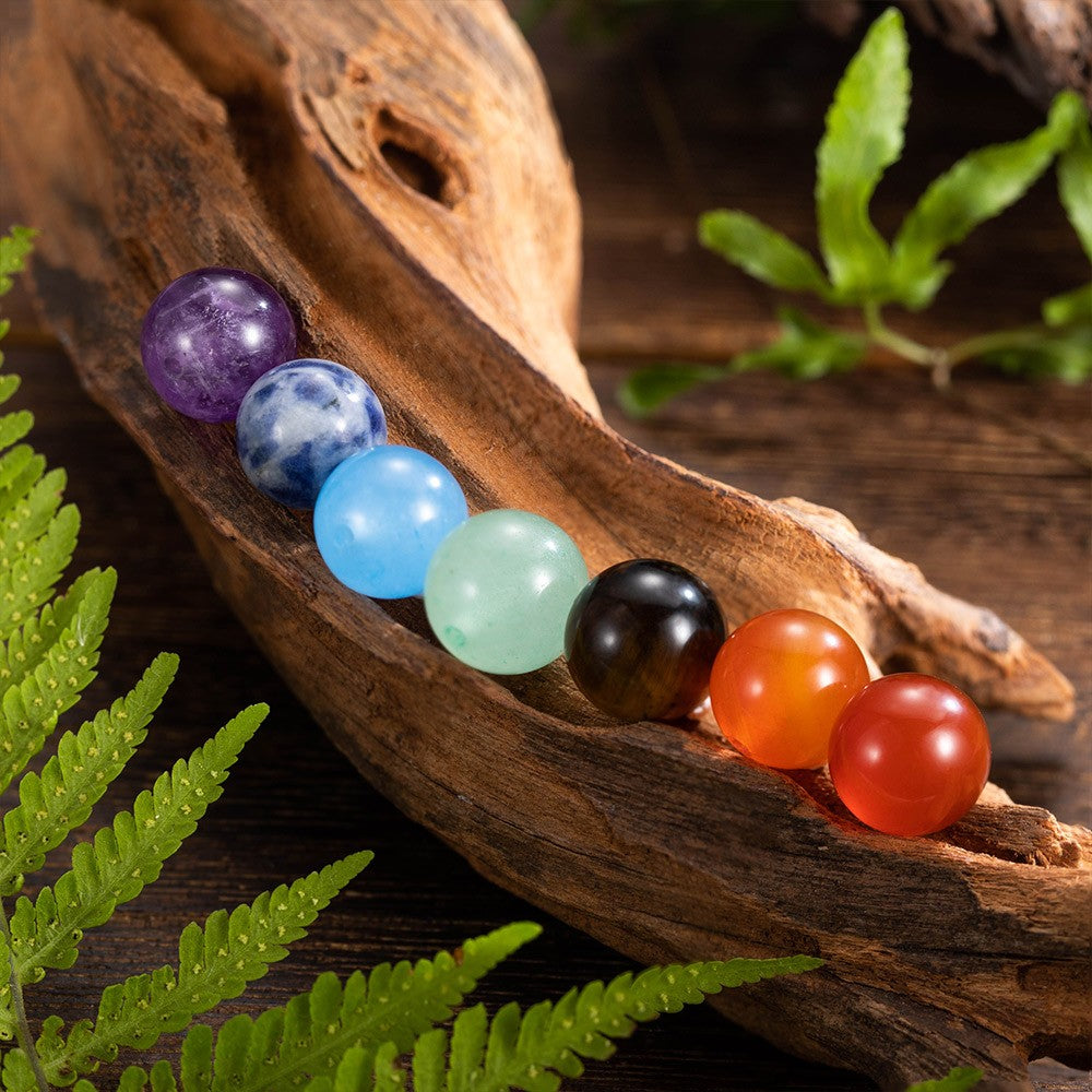 Custom Natural Healing Stone Ring, Chakra Crystal Massage Roller Ring, Sunflower Birthstone Ring, Anxiety Ring, Meditation Ring, Gift for Mom/Women