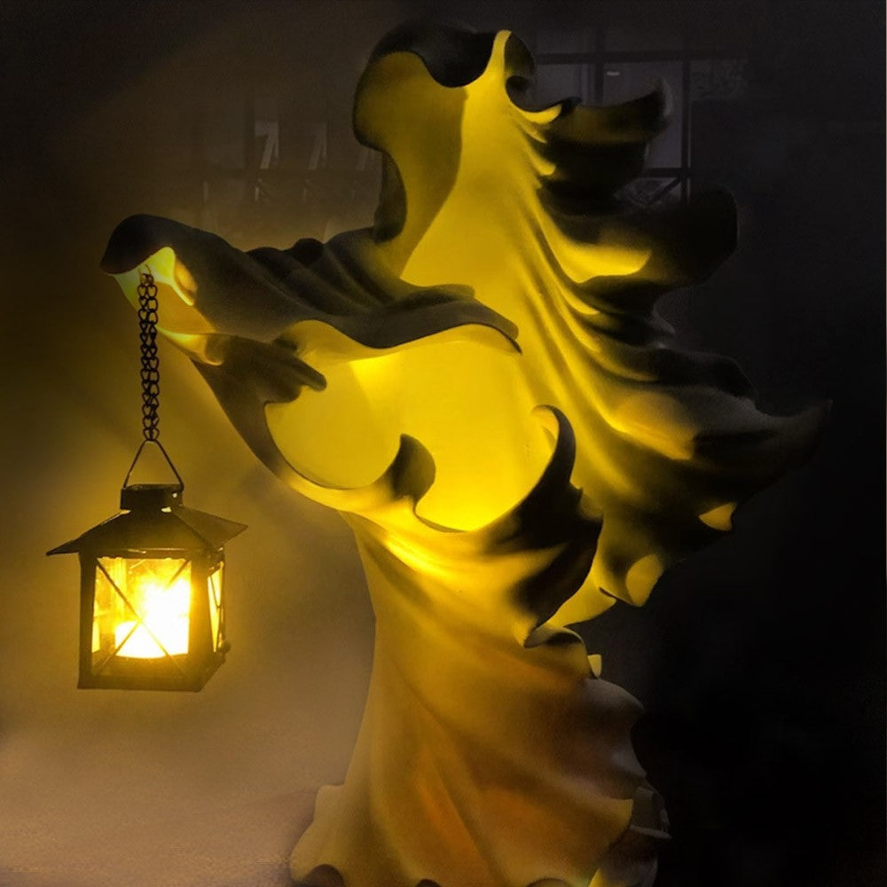 Realistic Ghost-Looking Light, Ghost Lamp, Witch Light, Resin Lamp, Resin Sculpture, Halloween Decoration, Halloween Gift, Gift for Friends/Family