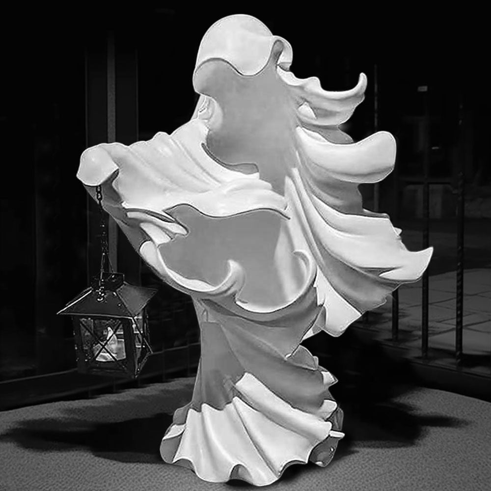 Realistic Ghost-Looking Light, Ghost Lamp, Witch Light, Resin Lamp, Resin Sculpture, Halloween Decoration, Halloween Gift, Gift for Friends/Family