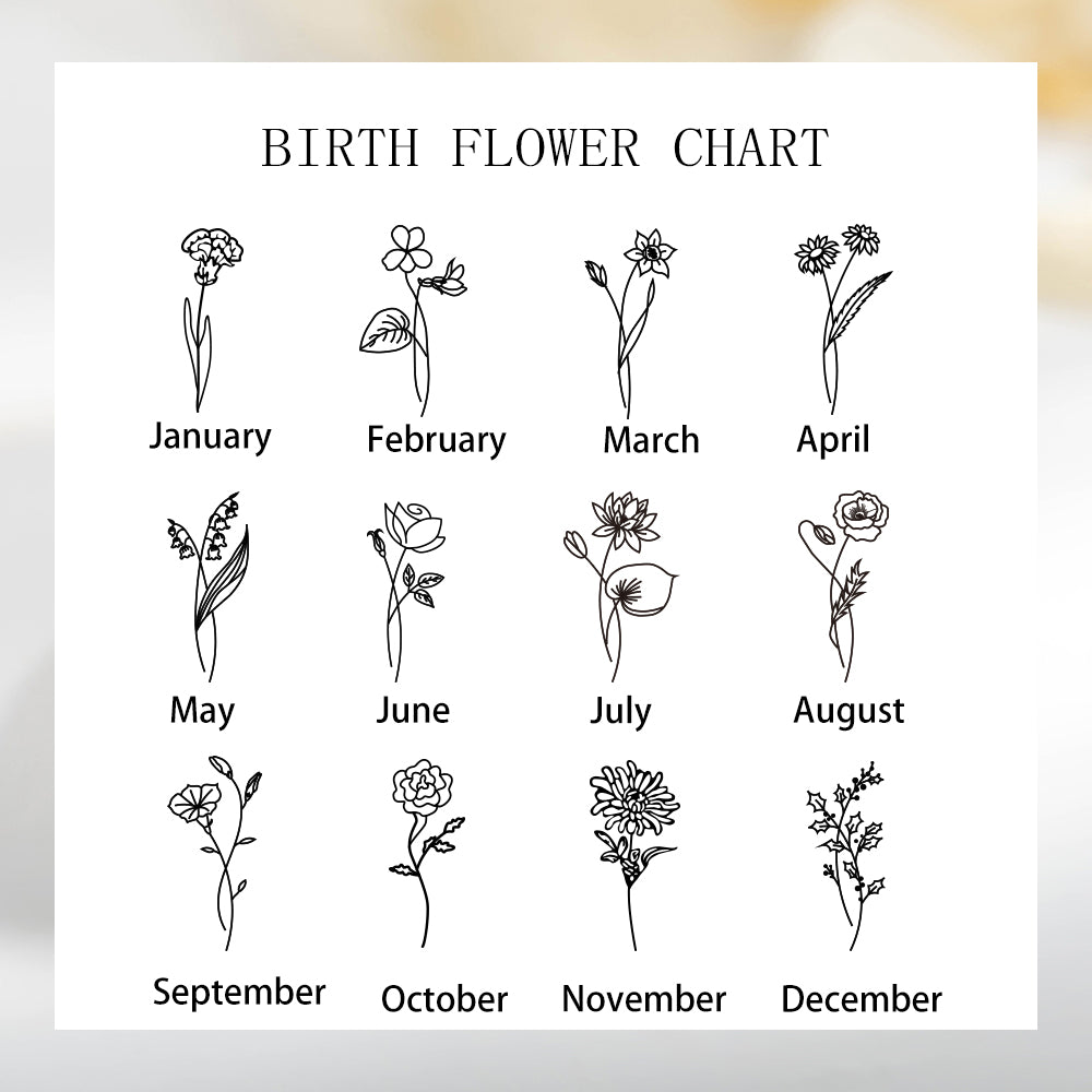 Custom Multiple Birth Flower Ring, Birth Month Flower Ring, Mother's Ring, Floral Ring, Minimalist Bouquet Ring, Gift for Her/Mom/Grandma