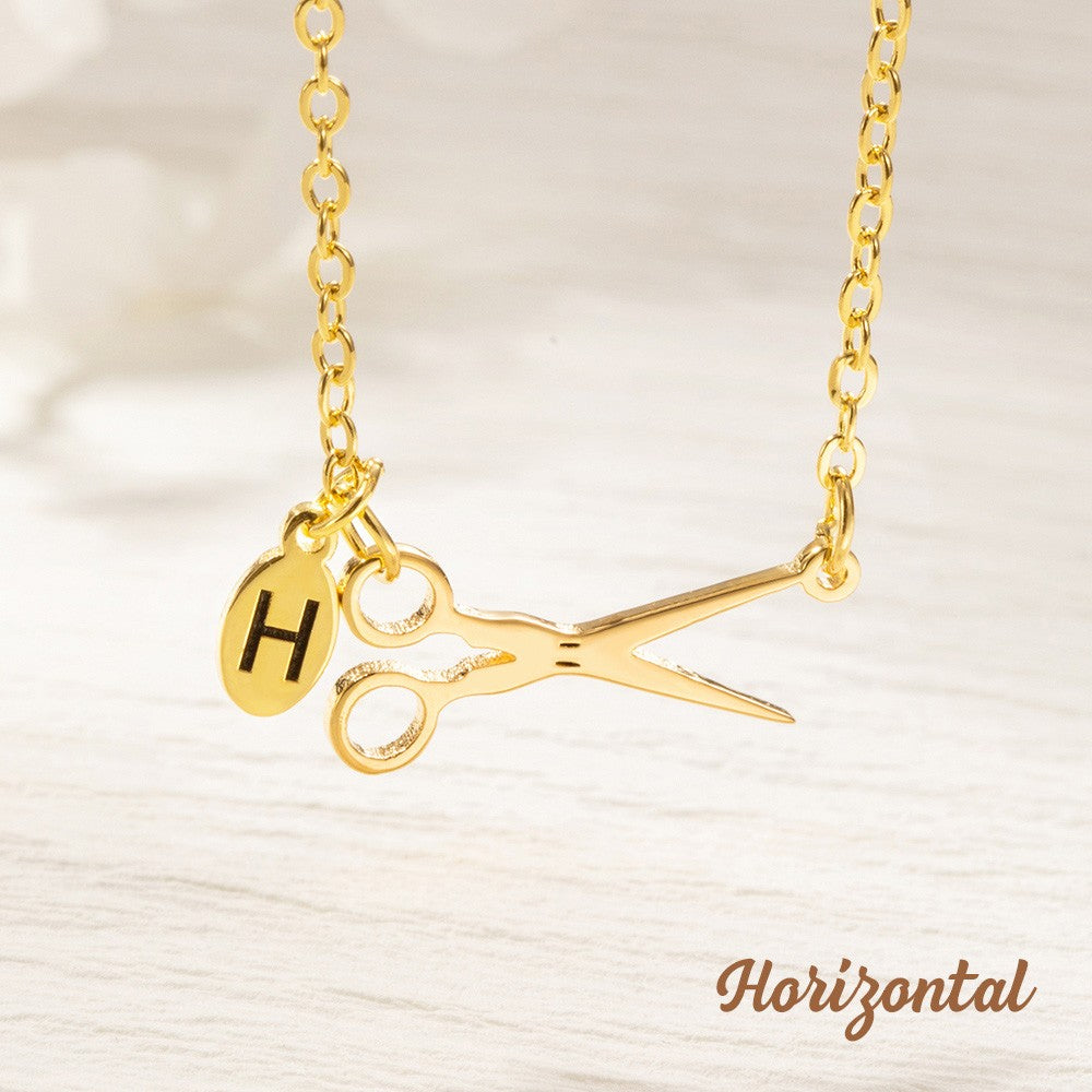Custom Scissors Necklace for Hairdresser, Dainty Small Scissor Jewelry Sterling Silver, Hairstylist Must Haves, Cosmetology School Graduation Gift
