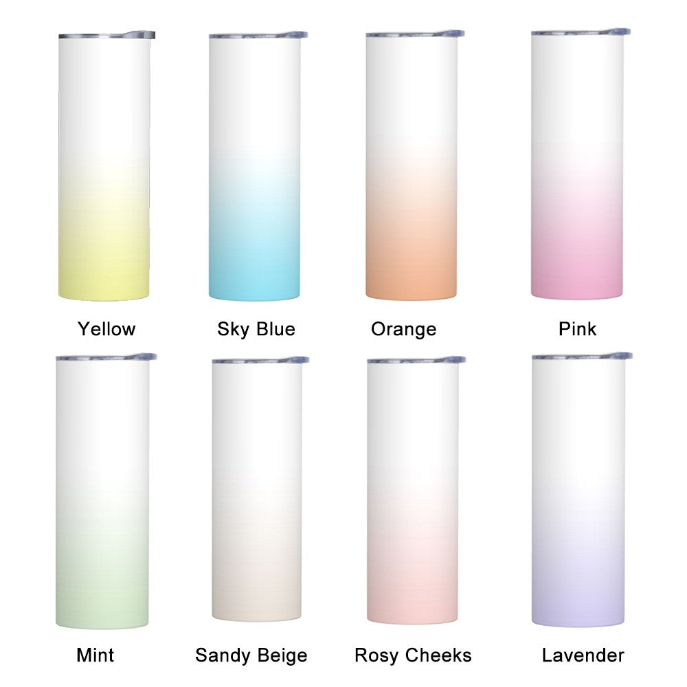 Personalized Birth Flower Name Gradient Tumbler, Custom Stainless Steel Tumbler, Tumbler with Straw & Lid, Birthday/Wedding/Mother's Day Gift for Her