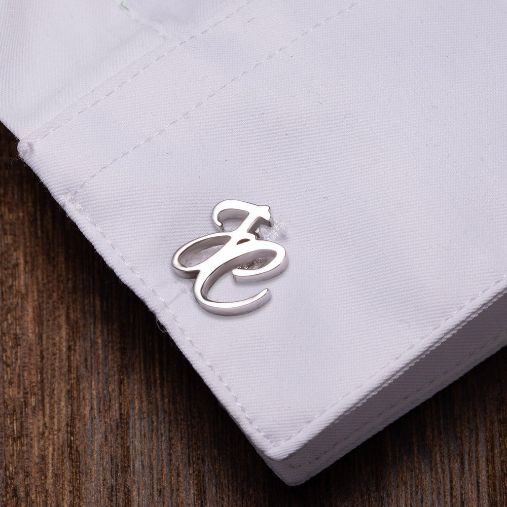 Personalized Monogram Initial Letter Name Cufflinks, Birthday Father's Day Christmas Gift for Men