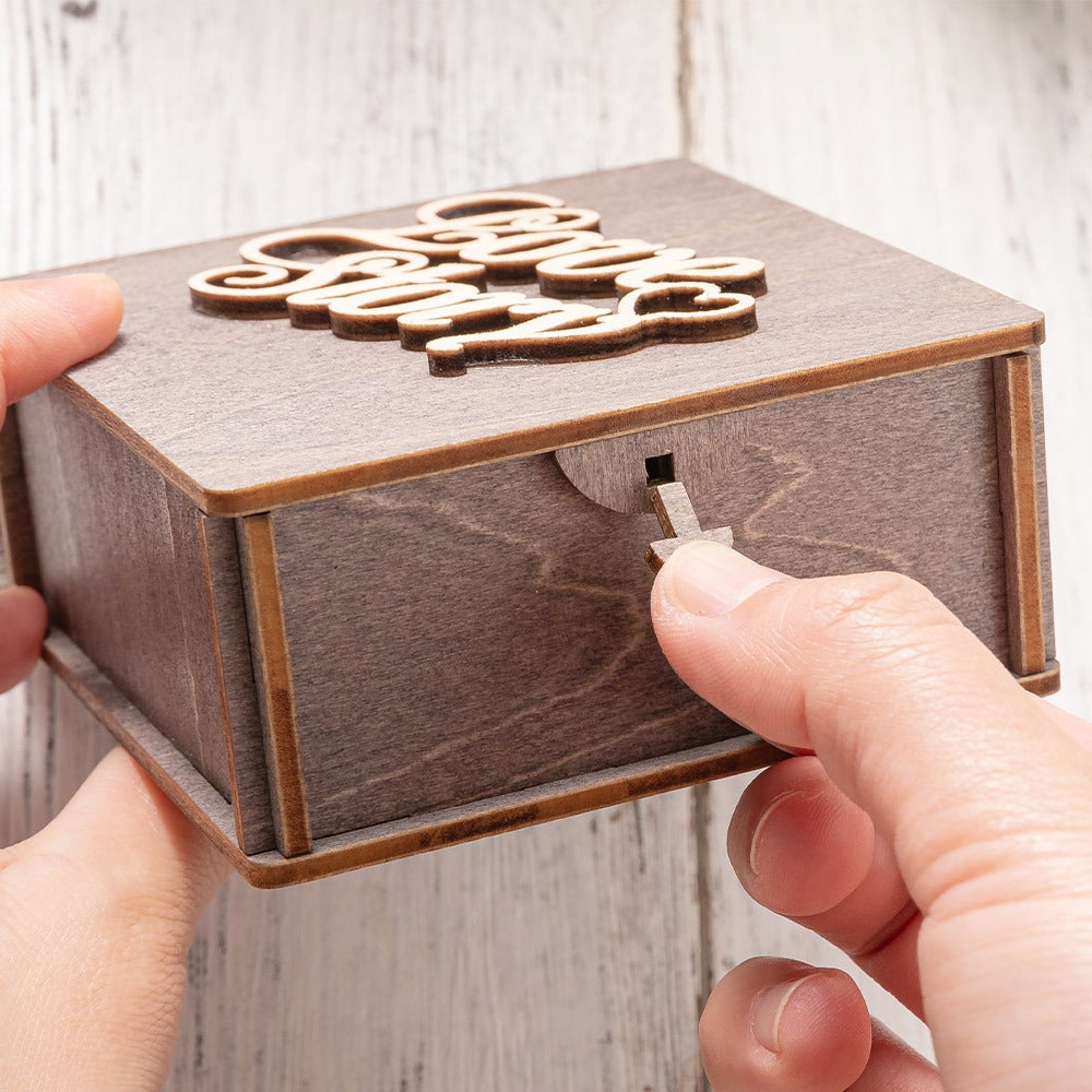Personalized Love Story Wedding Ring Box, Wood Mini Book Ring Box, Double Pillow Ring Jewelry Box, Engagement/Wedding/Proposal Gift for Couple/Friend