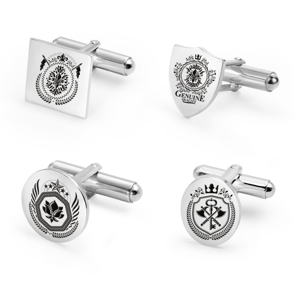 Personalized Crest Cufflinks Photo Cufflinks