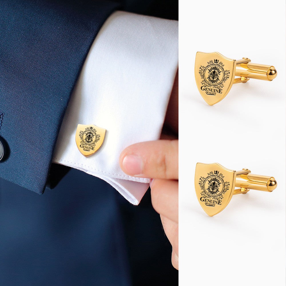 Personalized Crest Cufflinks Photo Cufflinks
