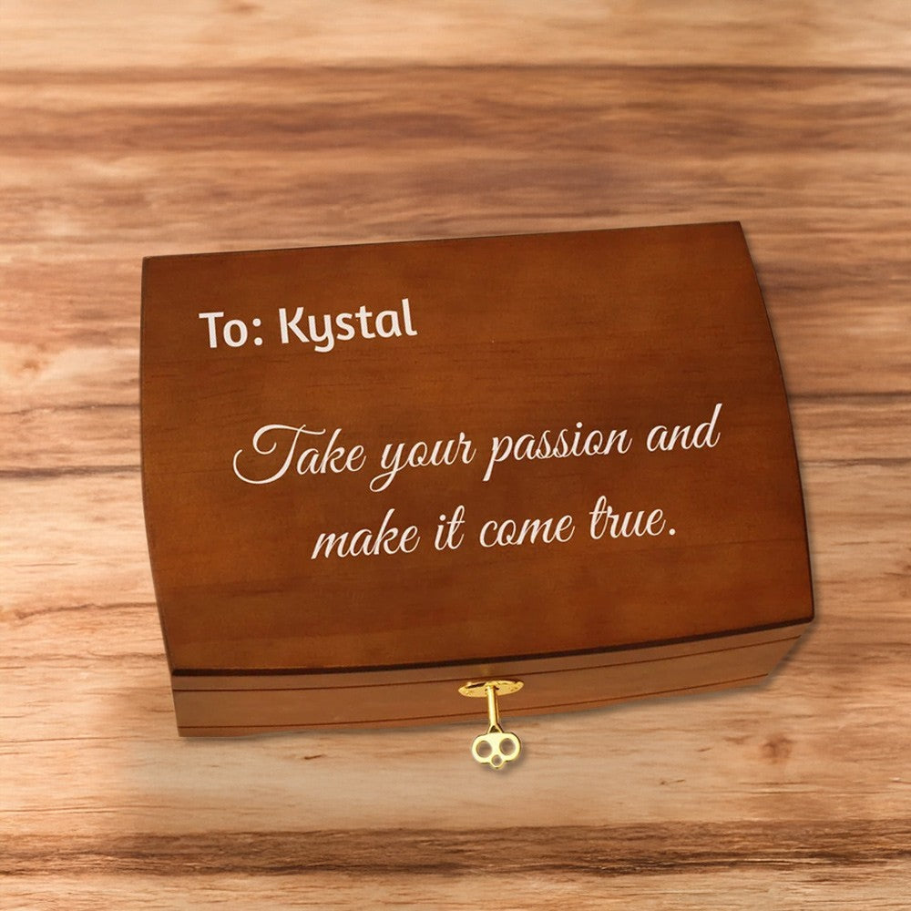 Personalized Engraved Retro Jewelry Organizer with Name, Wooden Travel Jewelry Case, Mother's Day/Anniversary/Wedding Gift for Mom/Wife/Bridesmaids