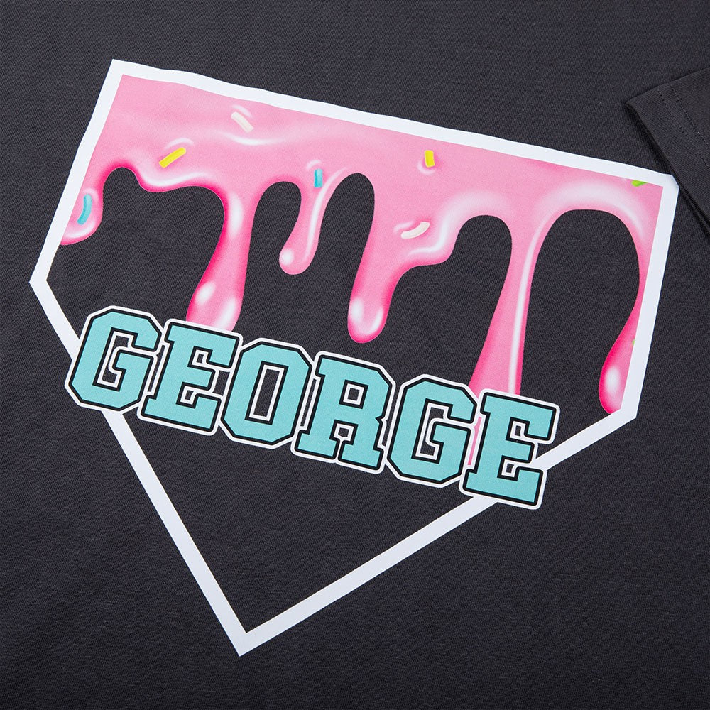 Custom Name Baseball Ice Cream Drip Shirt, Baseball T-shirt/Sweatshirt/Hoodie for Adults and Kids, Sports Gym Outfit, Gift for Baseball Lovers/Fans