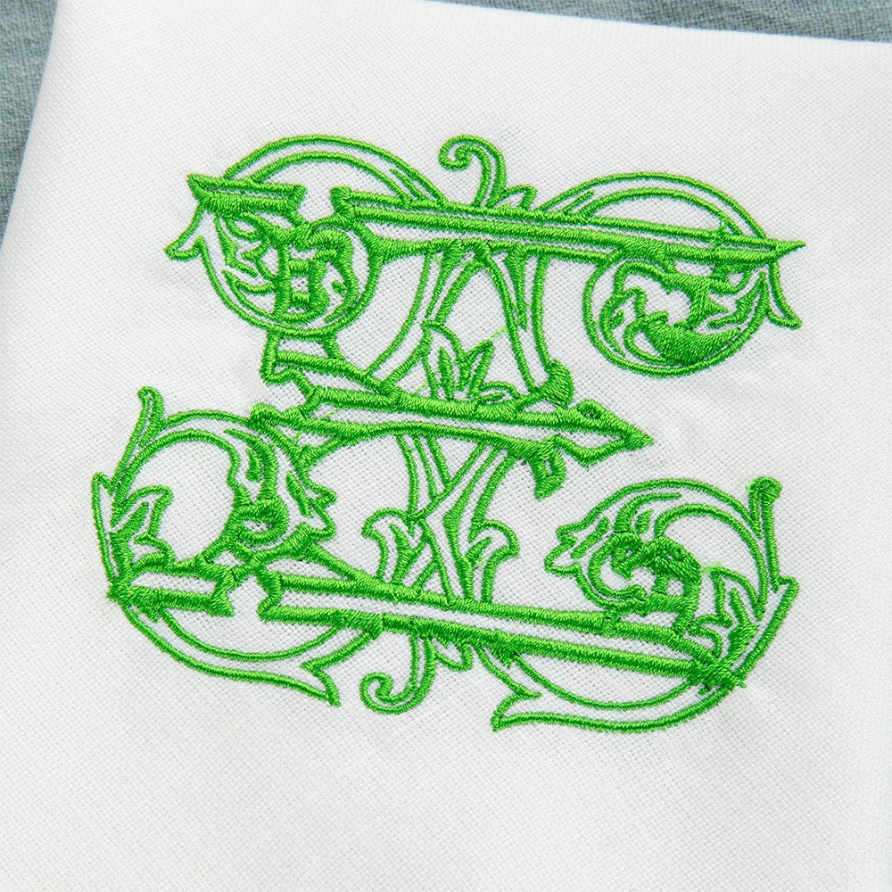 Personalized Initial Embroidered Napkin, Linen Monogrammed Napkin, Party Dinner Napkin, Table Decor, Housewarming/Mother's Day Gift for Hostess/Mom