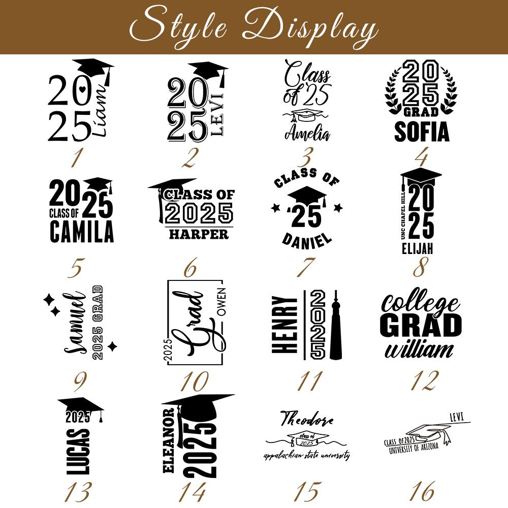 Personalized Name Graduation 16oz Beer Mug with Handle/Beer Pint Glass, Class of 2025 Graduation Keepsake, Graduation Gift for Family/Friends/Students