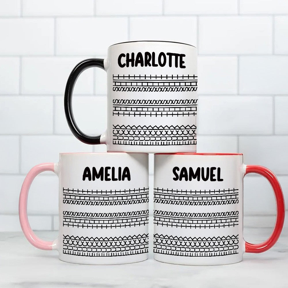 Custom Name Hidden Message Mug, Fxxk This Shit 11oz Two Tone Ceramic Coffee Tea Mug, Funny Sarcastic Cup, Birthday/Christmas Gift for Coworkers/Besties