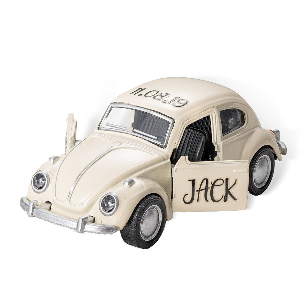 Personalized Name Mini Car Model, Mini Beetle Toy Car, Thank You Gift, Wedding Party Gift, Wedding Favors, Groomsmen Gifts, Gift for Page Boy