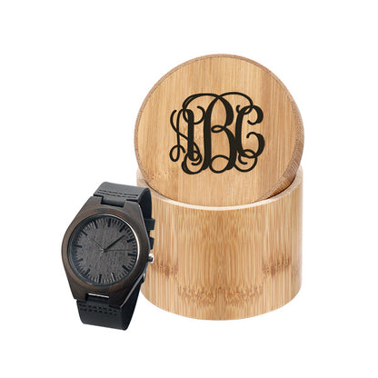Customized Ebony Watch for Husband