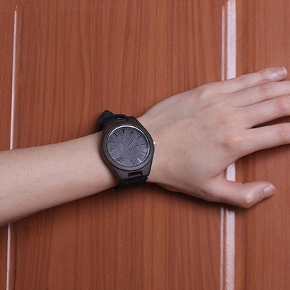 Customized Ebony Watch for Husband