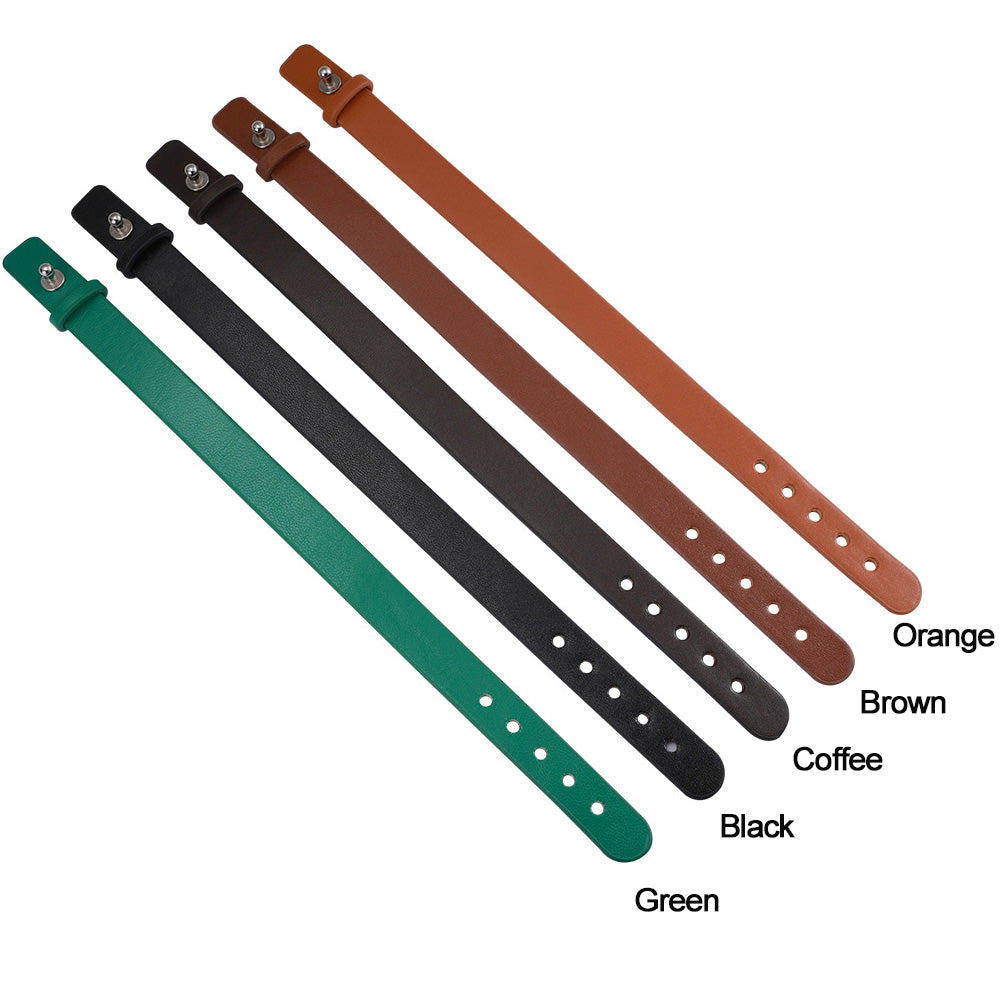Personalized Fingerprint Men's Leather Bracelet