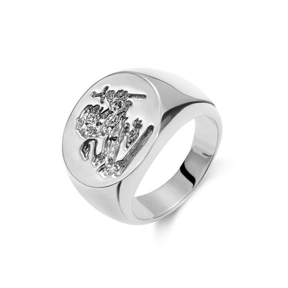 Personalized Wax Seal Family Signet Ring