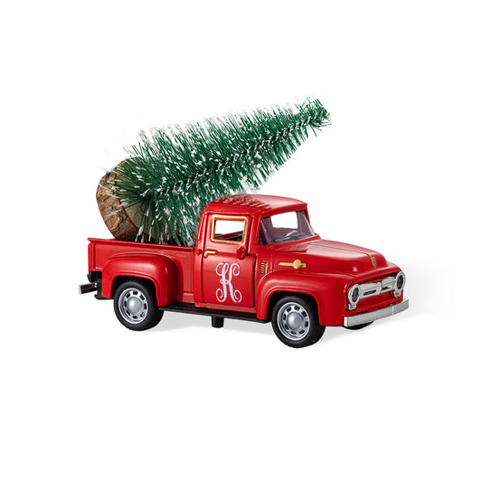 Vintage Farm Truck Decor with Christmas Tree Farmhouse Trucks