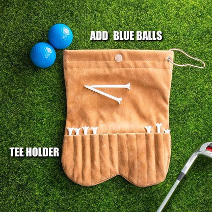 Personalized Name Golf Ball Sacks, Portable Flannelette Golf Ball Bag, Sports Accessory, Funny Golf Gift for Men/Father/Husband, Golf Lovers Gift
