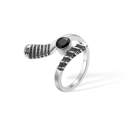 Custom Hockey Ring, Birthstone Ring, Brass Ring/Silver Ring, Birthday/Mother's Day Gift for Hockey Mother/Hockey Wife/Hockey Girl