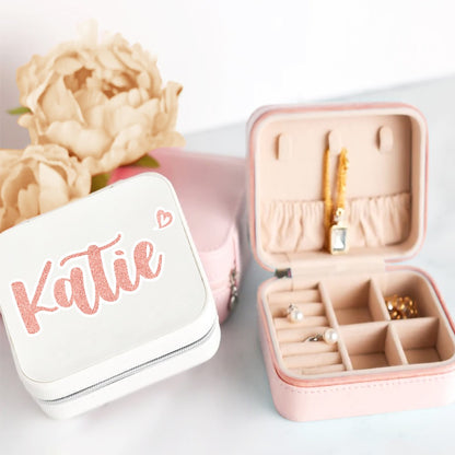 Custom Jewelry Organizer, Jewelry Boxes for Ring, Necklace, Bracelet, Earrings Jewelry Travel Case, Gifts for Her/Bridesmaid