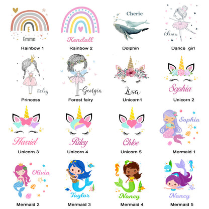 Personalized Jewelry Box with Unicorn/Mermaid, Children’s Jewelry Box, Christening Gift, Girls Jewelry Box, Birthday Gift for Girl, Flower Girl Gift