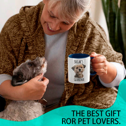 Personalized Dog Dad Mug with Pet Photo, Custom Dog Mug, Dog Lover Coffee Mug, Personalized Cat Mug, Dog Face Mug, Dog Mom Gift, Gift for Per Lover