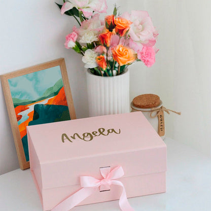 Custom Name Gift Box, Bridesmaid Gift Box with Name, Maid of Honor Proposal Gift Box, Wedding Gift, Gift for Bridesmaid/Her/Girlfriend