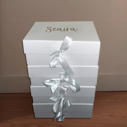 Custom Name Gift Box, Bridesmaid Gift Box with Name, Maid of Honor Proposal Gift Box, Wedding Gift, Gift for Bridesmaid/Her/Girlfriend