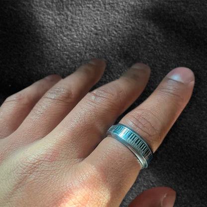 Personalized Piano Fidget Ring, Music Spinner Ring, Anti-anxiety Fidget Ring, Piano Keys Ring, Art Ring, Gift for Music Lovers/Friends