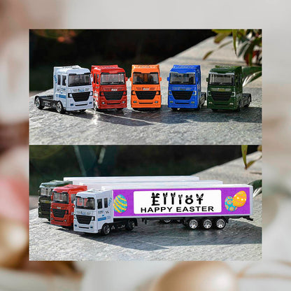 Personalized Easter Kid Toy Trucks, Easter Gifts for Kids, Customized Name Toy, Happy Easter Truck Toys, Birthday/Children's Day Gifts